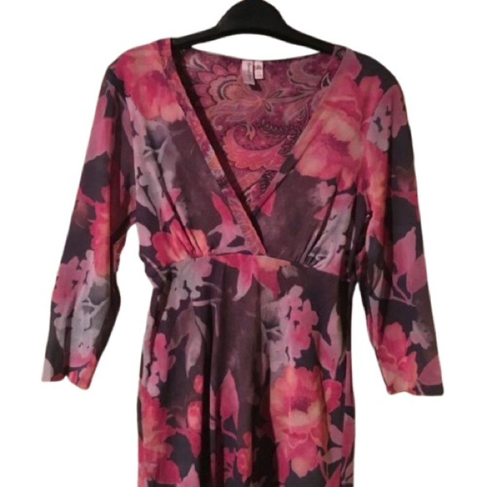 SWEET PEA Peplum Mesh Layered Top - Size M